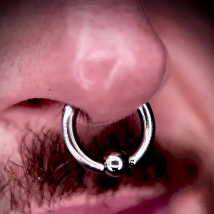 Septum rozciągnięte do 2,5 mm, Mish Jarski Piercing Toruń